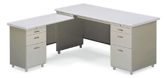 AB落地型辦公桌+側桌櫃 AB-157-LD